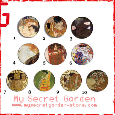 Gustav Klimt - Fine Art Pinback Button Badge Set 1a or 1b ( or Hair Ties / 4.4 cm Badge / Magnet / Keychain Set ) Gustav Klimt - Fine Art Pinback Button Badge Set 1a or 1b ( or Hair Ties / 4.4 cm Badge / Magnet / Keychain Set )